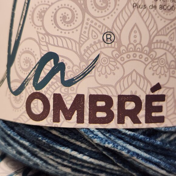 Lion Brand Mandala Ombre Yarn in Harmony (Blue) - Picture 5 of 8